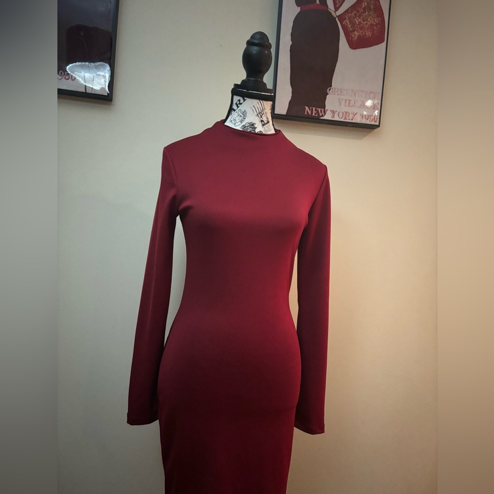 Burgundy Dress by Lovely Day